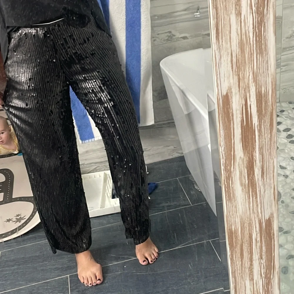 Free People Just A Dreamer Sequined Pants